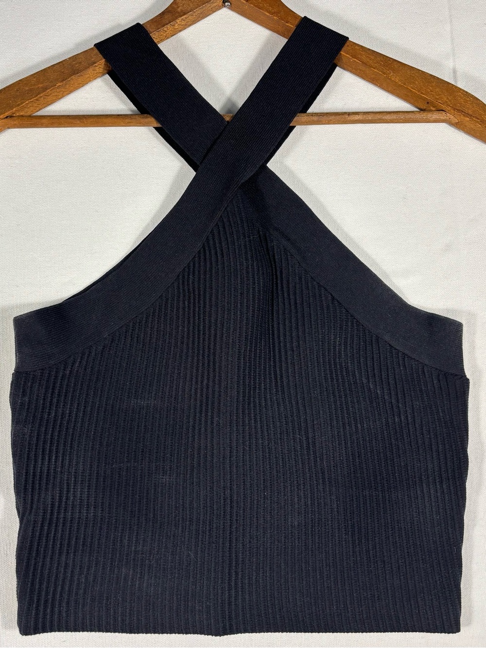 Forever 21 Women’s Small Black Ribbed Halter Top